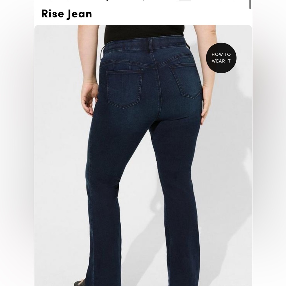 Torrid Bombshell High Rise Flared Jeans 16T